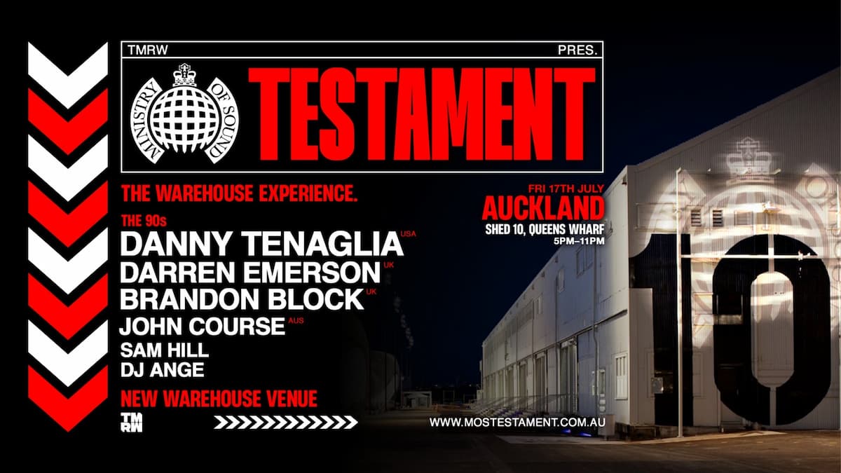 Ministry of Sound Testament - 90s Session, Auckland