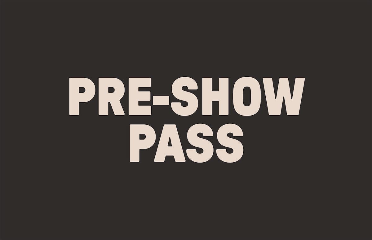Pre-Show Pass - The Bouncing Souls - Not a Concert Ticket