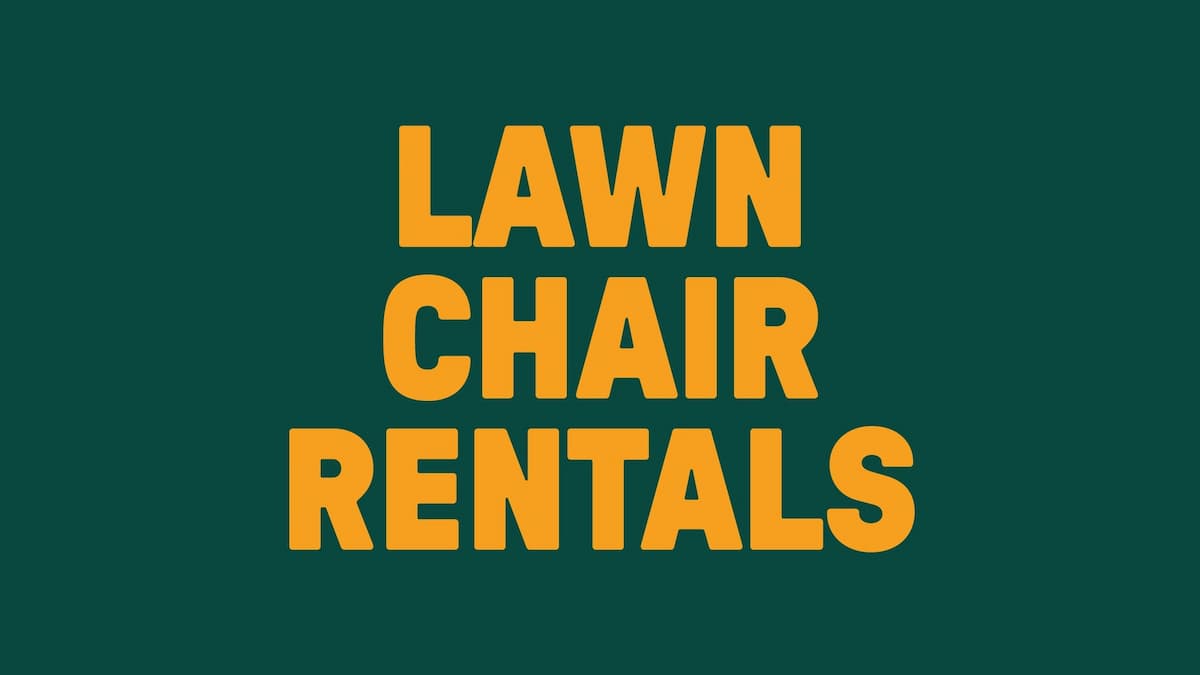 Lawn Chair Rental: The Strokes - This is NOT a Concert Ticket