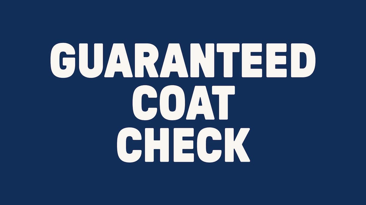 Coat Check - Screamin' Cheetah Wheelies - Not a Concert Ticket