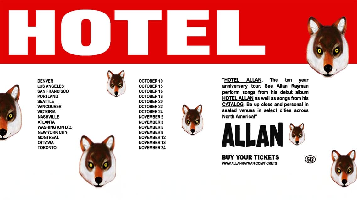 Allan Rayman - HOTELALLANThe10YearAnniversaryTour