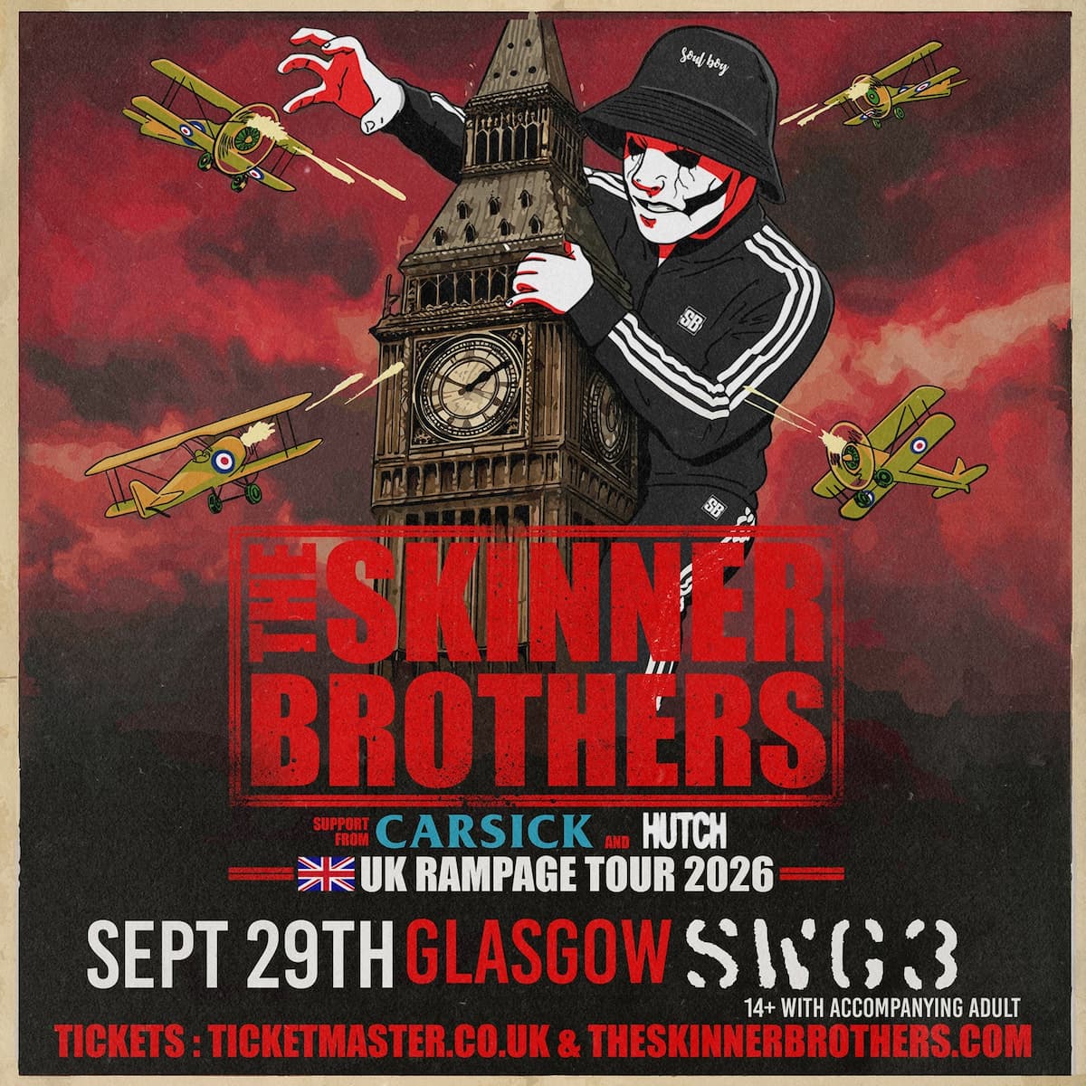 Soul Boy Records Presents The Skinner Brothers Rampage Tour
