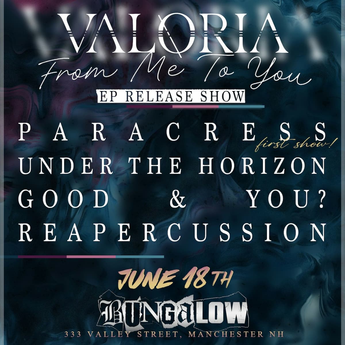 VALORIA's "From Me to You" EP Release Show