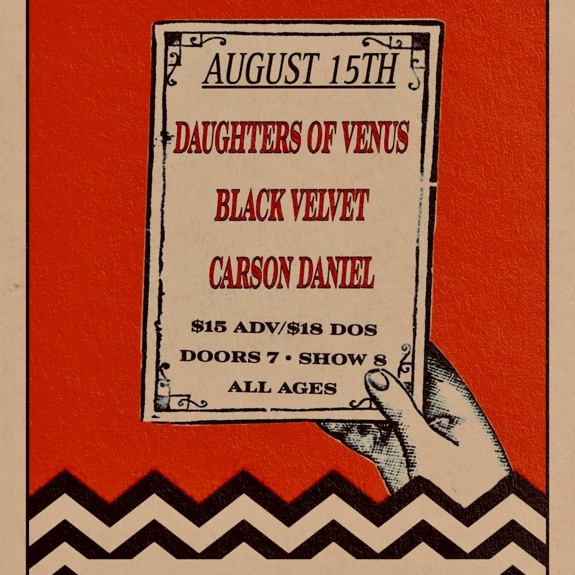 Carson Daniel, Black Velvet, Daughters of Venus