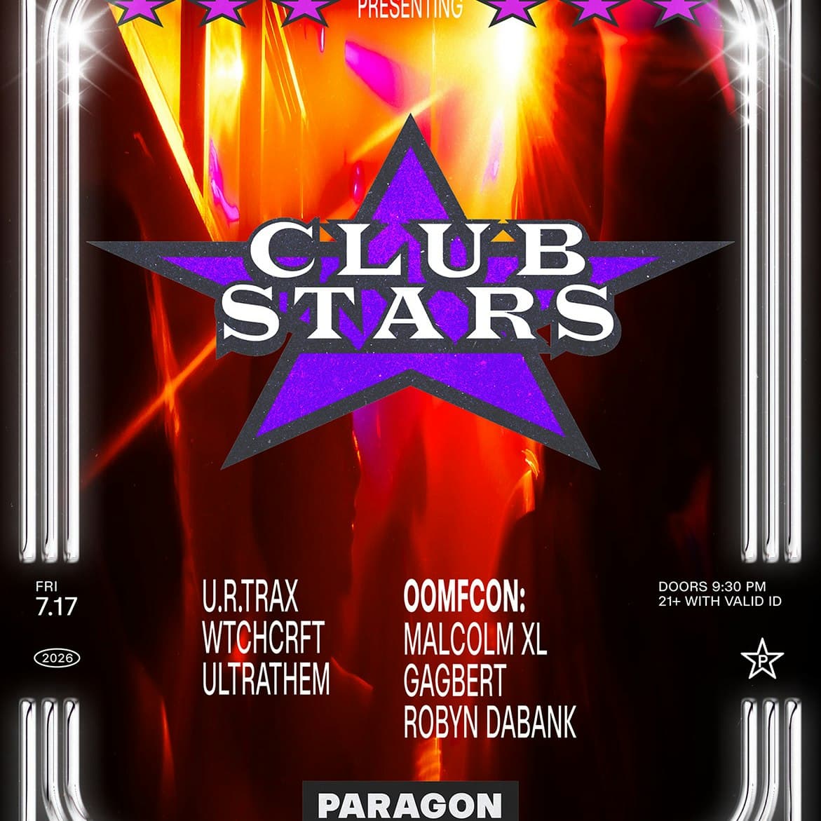 Club Stars: u.r.trax, WTCHCRFT, Ultrathem, OOMFCON