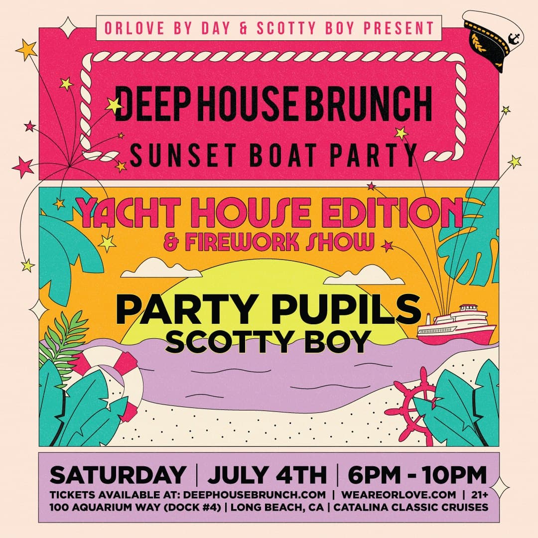 Deep House Brunch BOAT PARTY & FIREWORKS SHOW