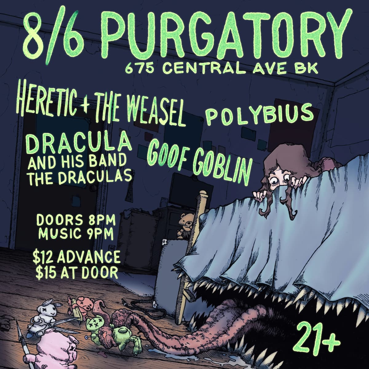 Heretic and the Weasel, Polybius, Dracula and His Band the Draculas, and Goof Goblin