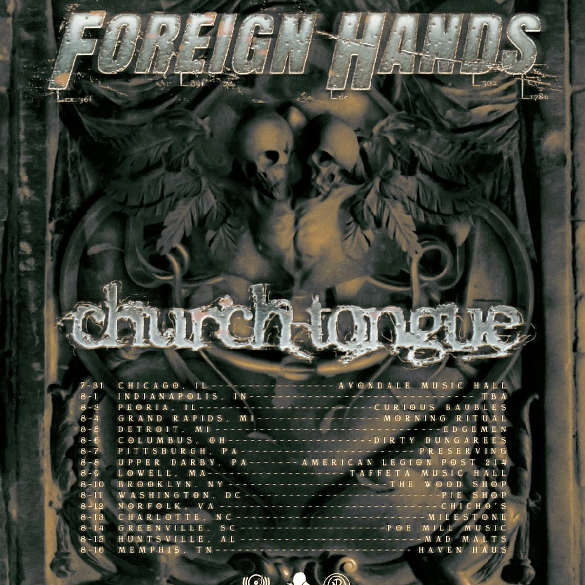 Foreign Hands/Church Tongue/XpetalsofcarrionX+more