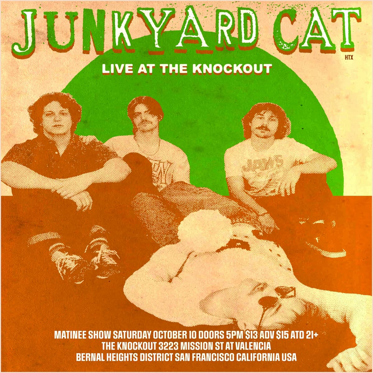MATINEE SHOW WITH LIVE MUSIC BY JUNKYARD CAT