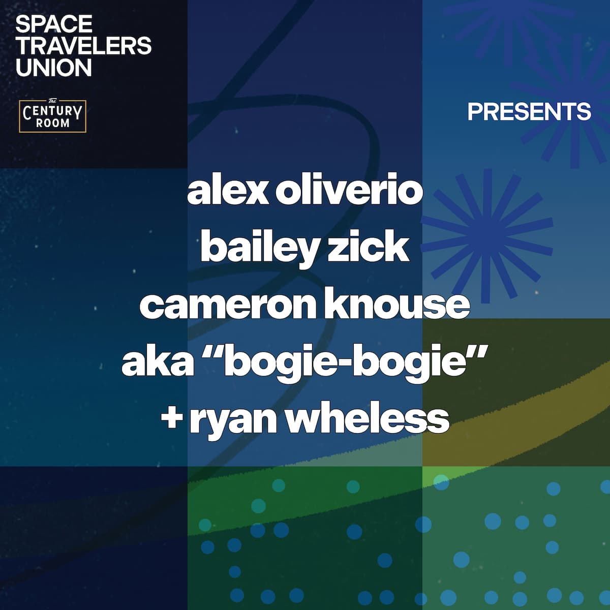 Alex Oliverio, Bailey Zick, Cameron Knouse (aka Bogie-Bogie) + Ryan Wheless