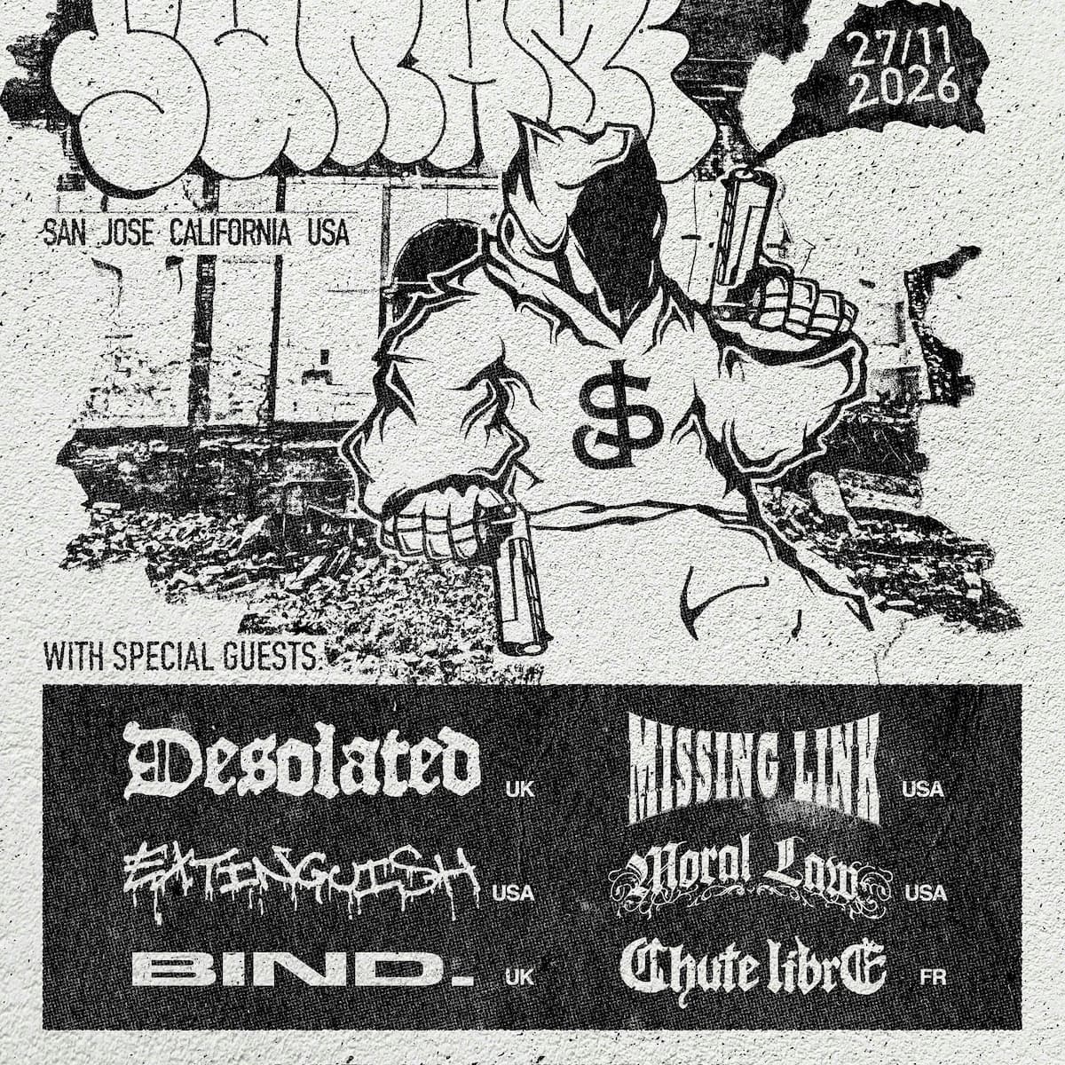 SUNAMI - DESOLATED - MISSING LINK - EXTINGUISH - MORAL LAW - BIND. - CHUTE LIBRE