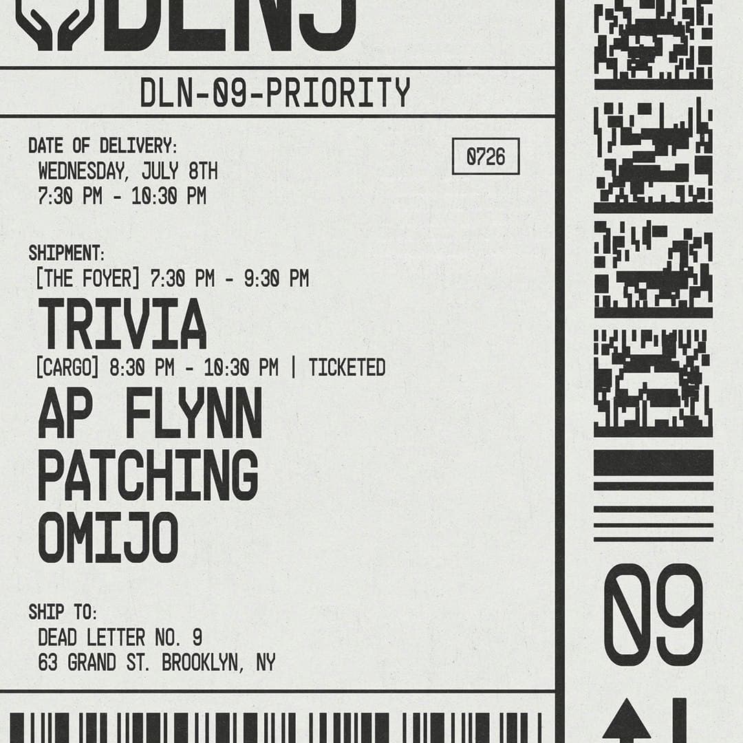Live Bands in CARGO: AP Flynn, Patching, Omijo